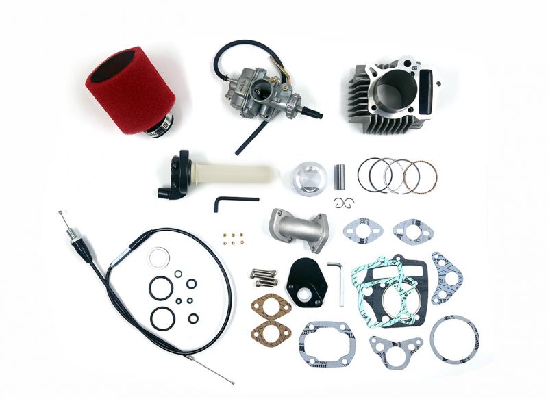 TBparts - 88cc Big Bore Kit and 20mm Carb Kit with Throttle for Motoped
