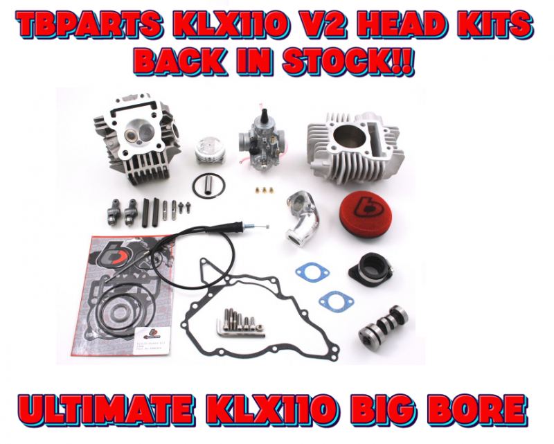 KLX V2 HEADS IN STOCK!!