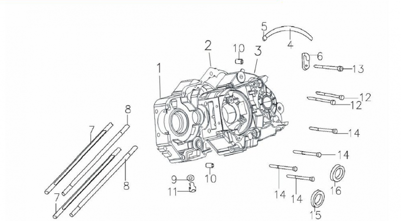 YX160 STUDS WHS 2913 2914 Parts Kits ZS 155cc YX150 160