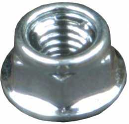 Non-Serrated Hex Flange Nuts 10/pk - M6 x 10mm Hex