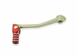TBParts - Aluminum Extended Shifter with Folding Red Billet Tip<br> Z50 CRF50 XR50 CRF70 & Pit bikes1