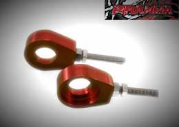 Pit Bike Chain Adjusters 15mm Red