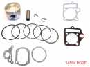 TRC - Top End Rebuild Kit for SSR Motorsports SR125 with 54mm Bore and 14mm Wrist Pin