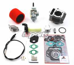 TB Parts - 88cc Big Bore Kit 52mm and 20mm Carb Kit with Throttle for Motoped1