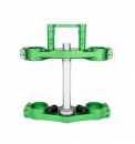 PCM - Billet CNC Triple Clamp in Green For KLX140 with KX85 Forks PCM - Billet CNC Triple Clamp in Green For KLX140 with KX85 Forks1