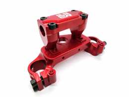 MB-MX - Billet Aluminum Top Triple Clamp in Red for CRF110 2019-Present1