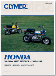 Clymer Manuals Honda 50-110cc, OHC Singles 1965-19991