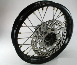 Pit Bike 17" Front wheel (BLACK HUB)1