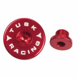 Tusk Billet Aluminum Engine Plug Kit Red - Honda CRF110
