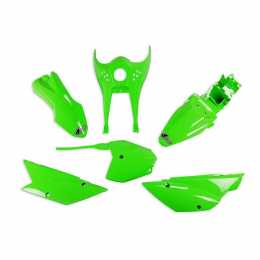 UFO - Complete Plastics Kit - KLX110 2010-Present - All Green1