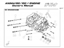 Daytona Anima 150 and 190 4V O.E.M. Crankcase Part #9 Left Case Ignition Side