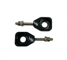 LUX - Billet Chain Adjuster in Black for CRF110 and KLX1101