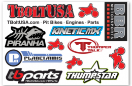 Mini MX Pit bike Sticker Pack (Online Only - One Per Customer)1